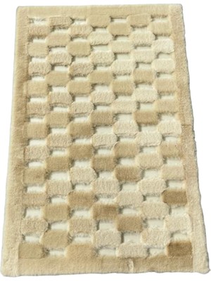 Dericibey Karamel Renk Parçalı Peluş Halı 200 x 300 cm