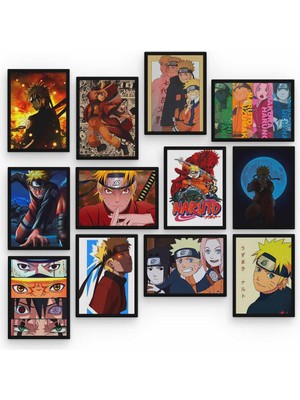 Zeron Tasarım Naruto Uzumaki 12 Parça Ahşap Mdf Tablo ZLLTB212