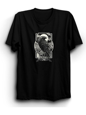 Kuzgun, Raven, Karga, Crow Tişört
