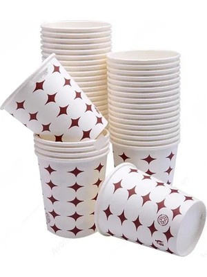 Kolin Ambalaj Standart 7 Oz Baskılı Karton Bardak 50'li