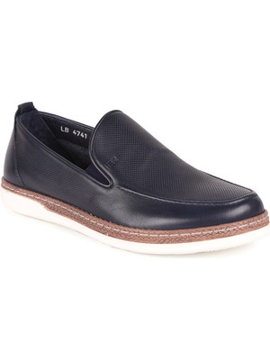 Libero L4741 Deri Erkek Loafer Ayakkabı Lacivert