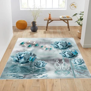 Rovigo Home Dijital Baskı Yıkanabilir Kaymaz Taban Salon Halısı RVG1875-SM266