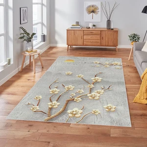 Rovigo Home Dijital Baskı Yıkanabilir Kaymaz Taban Salon Halısı Rvg1858-Sm238
