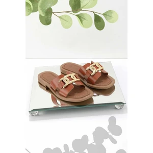 Turuncu Leather Kadın Terlik K04826017103