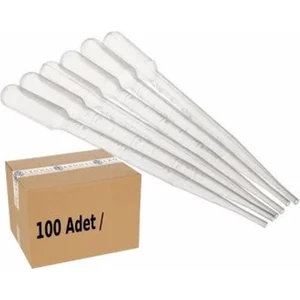 Pastör Pipet Non-Steril 3 mL / Plastik - 100 Adetlik Paket
