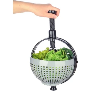 Express Salata Sebze Kurutucu Basma Kollu Süzgeç
