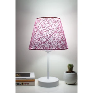 Vivido Abajur Dantelli Pembe Modern Yatak Odası Abajur