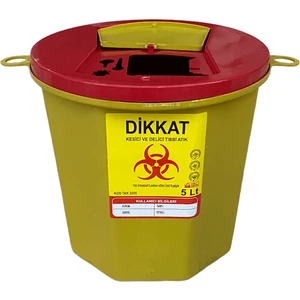Tıbbi Atık Kovası 5 Lt. 10 Adet
