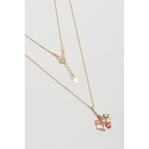 So CHIC Baget 18 Ayar Sarı Altın Kaplama 45 cm Gümüş Kolye