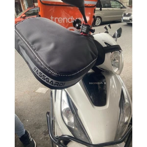 Honda Dio Scooter Universal Motosiklet Premium Elcik Rüzgarlık Içi Yünlü Su Geçirmez Reflektörlü