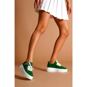 Eybu Yeşil Triko Kadın Spor Ayakkabı , Sneaker