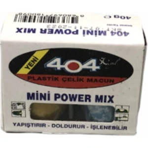 Mini Power Mix Plastik Çelik Macun 1 Adet 40 Gram