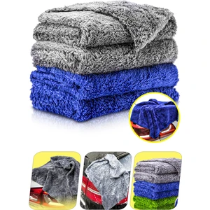 Pro Mikrofiber Kalın Büyük Boy Emici Çift Yüzlü Araç Kaporta Kurulama Cila Bezi 50 x 85 -1 Adet