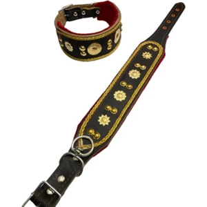 Sürmeli Tasma Yavru Deri Köpek Tasması 60 cm Zilsiz Model