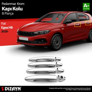 Fiat Egea HB Krom Kapı Kolu 8 Prç. 2020 Üzeri