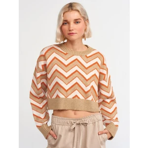 10253 B. Yaka Desenli Kazak-Y.turuncu