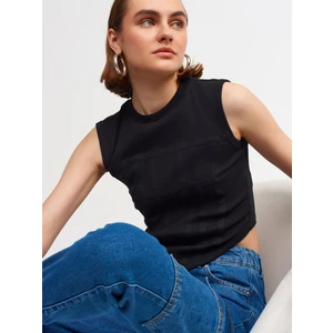 20625 Crop Top-Siyah