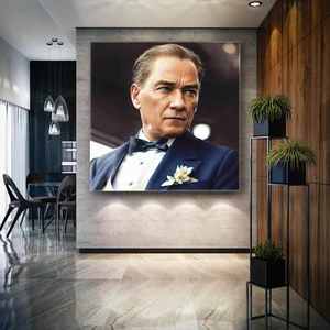SML Tablo Mustafa Kemal Atatürk Yapay Zeka Günümüzdeki Hali Kanvas Tablo