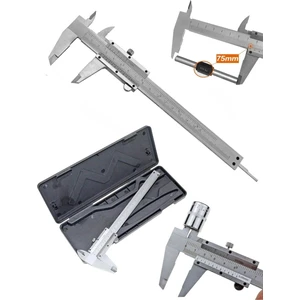 Paslanmaz Metal Gövdeli Mekanik Kumpas 0-150 mm