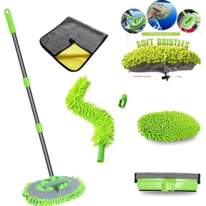 Ayla Stand Teleskopik Oto-Araba Bakım Temizlik Seti Bezli