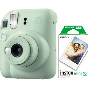 Instax Mini 12 Yeşil Fotoğraf Makinesi ve 10'lu Mini Film