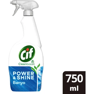 Power Shine Cleanboost Sprey Temizleyici Banyo İçin Temizleyici ve Kireç Çözücü 750 ML