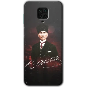 MRC İletişim Xiaomi Redmi Note 9 Pro Kılıf Hd Desen Baskılı Arka Kapak - Kemal Atatürk