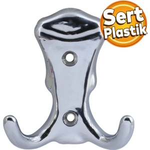 Martı Duvar Vestiyer Portmanto Askısı Dolap Elbise Askılığı Krom Renk Plastik Askı askılık