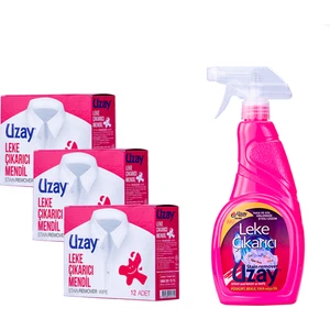 Leke Çıkarıcı 500 ml  + Uzay Leke Çıkarıcı Mendil X3 Set
