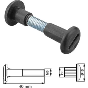 Ayder Mobilya Aksesuarları Plastik Montebent 40 mm ( 10 Adet )