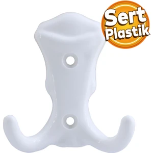 Martı Duvar Vestiyer Portmanto Askısı Dolap Elbise Askılığı Beyaz Renk Plastik Askı askılık