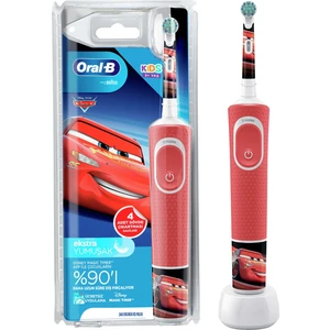 Çocuklar İçin Şarj Edilebilir Diş Fırçası D100 Cars Özel Seri