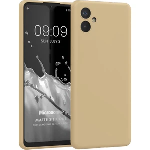 Matte Silicone Samsung Galaxy A04E Kılıf Gold