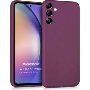 Matte Silicone Samsung Galaxy A54 Kılıf Mor