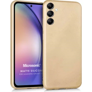 Matte Silicone Samsung Galaxy A54 Kılıf Gold