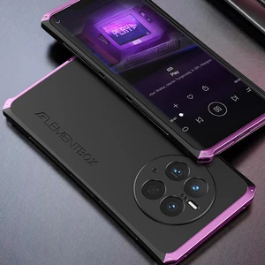 Lr Joyful Huawei Mate Için Element Kutusu 50 Pro 4g 3 Parçalı Tasarım Güçlendirilmiş Köşe Telefon Kılıfı Sabit Pc Arka Metal Çerçeve Koruyucu Kılıf (Yurt Dışından)