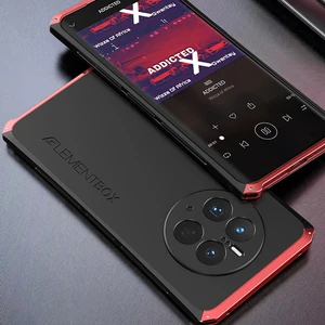 Lr Joyful Huawei Mate Için Element Kutusu 50 Pro 4g 3 Parçalı Tasarım Güçlendirilmiş Köşe Telefon Kılıfı Sabit Pc Arka Metal Çerçeve Koruyucu Kılıf (Yurt Dışından)