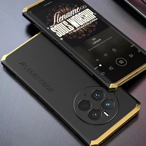 Lr Joyful Huawei Mate Için Element Kutusu 50 Pro 4g 3 Parçalı Tasarım Güçlendirilmiş Köşe Telefon Kılıfı Sabit Pc Arka Metal Çerçeve Koruyucu Kılıf (Yurt Dışından)