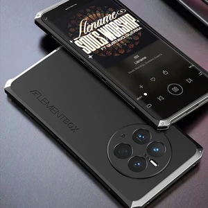 Lr Joyful Huawei Mate Için Element Kutusu 50 Pro 4g 3 Parçalı Tasarım Güçlendirilmiş Köşe Telefon Kılıfı Sabit Pc Arka Metal Çerçeve Koruyucu Kılıf (Yurt Dışından)