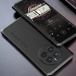 Lr Joyful Huawei Mate Için Element Kutusu 50 Pro 4g 3 Parçalı Tasarım Güçlendirilmiş Köşe Telefon Kılıfı Sabit Pc Arka Metal Çerçeve Koruyucu Kılıf (Yurt Dışından)