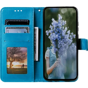 Lr Joyful Huawei Nova 10 Se 4g Için Mandala Çiçek Telefon Kılıfı Anti-Drop Cüzdan Stand Kılıfı Strap ile (Yurt Dışından)