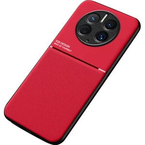 Lr Joyful Huawei Mate 50 Pro 4g Için Cep Telefonu Kılıfı, Çizgiler Basılı Pu Deri+Tpu Hibrit Kabuk Dahili Metal Sayfalı (Yurt Dışından)