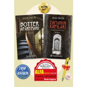Botter Apartmanı + Zamanın Kapıları (Ayşe Övür) 2 Kitap + Alfa Lisanslı Kalem Hediye - Remzi Kitabevi