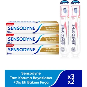 Tam Koruma Beyazlatıcıx3 + Diş Eti Bakımı Fırçax2