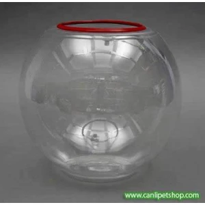 Canlı Petshop Çekiliş ve Oyun Için Plastik Yuvarlak Fanus 1 Adet 20 cm (B)