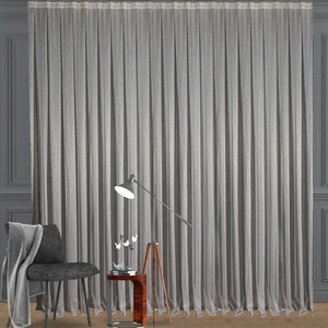 Düz Ince Çizgili (Armür) Tül Perde Seyrek Pile (1'e 2 Pile) Dikim Gold