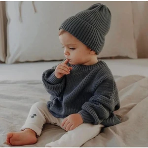 Meriç Bebe Unisex Bebek Çocuk Bisiklet Yaka Extra Esnek Triko Kazak
