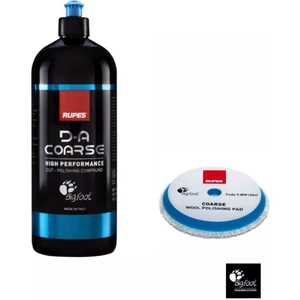 Da Coarse Agir Asindirici Pasta 1 Lt ve Da Coarse Agresif 130/150 mm Mavi Beyaz Orbital Polisaj Keçesi
