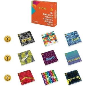 7-9 Yaş 9 Lu Set (Level-1-2-3) / Iq Dikkat ve Yetenek Geliştiren Kitaplar Serisi