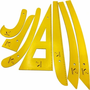 Riga Cetvel Takımı Ahşap  7 Parça